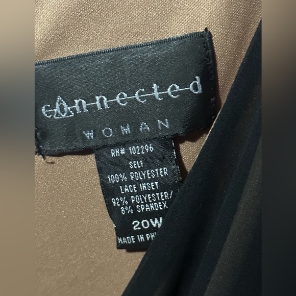 Black & Gold Knee Length Formal Dress - Picture 3 of 3